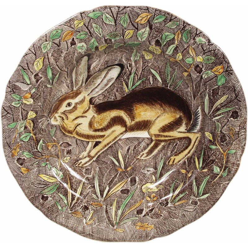 Assiette plate Lièvre 0126CAP526 Rambouillet - Gien