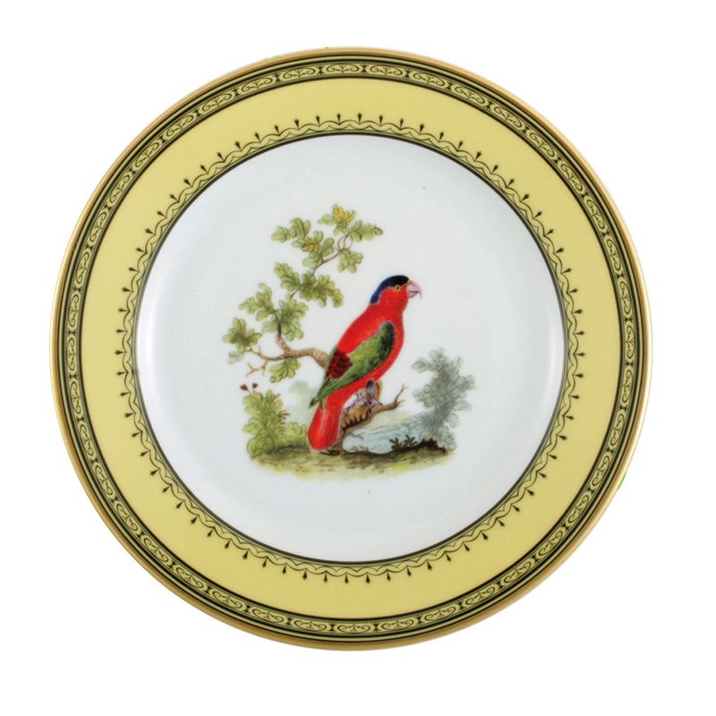 Assiette plate Lory des Indes orientales Jardin du roi - Ancienne Manufacture Royale