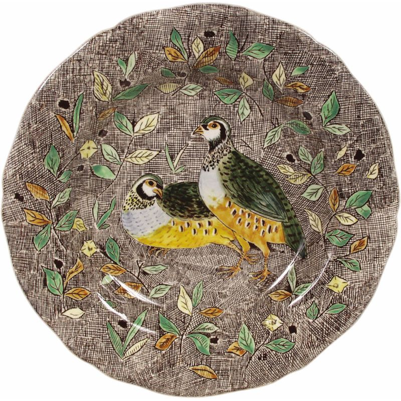 Assiette plate Perdrix 0126CAP326 Rambouillet - Gien