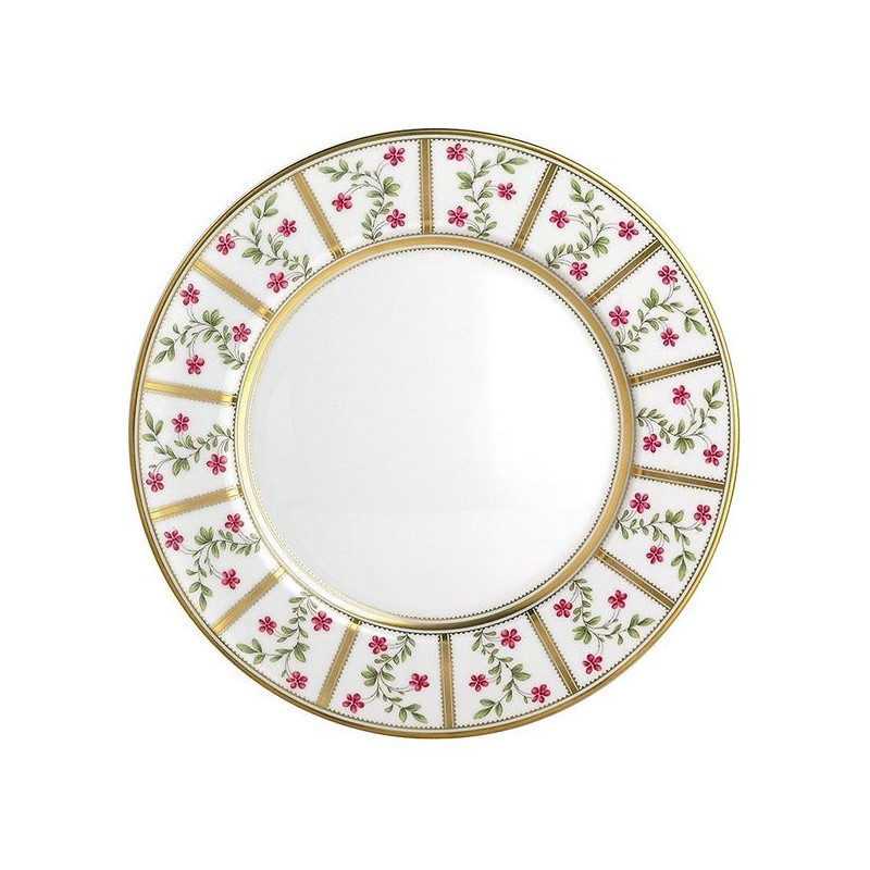 Assiette plate L002/13 Roseraie - Ancienne Manufacture Royale