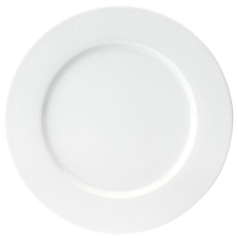 Assiette plate 010552 Seychelles blanc - Deshoulières