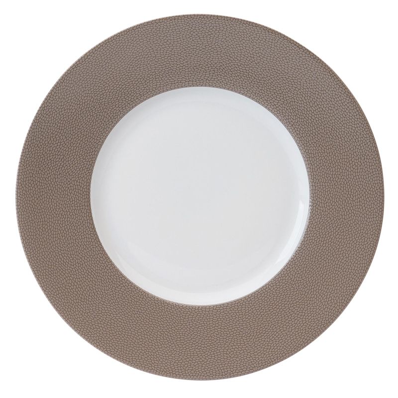 Assiette plate 011787 Seychelles taupe - Deshoulières