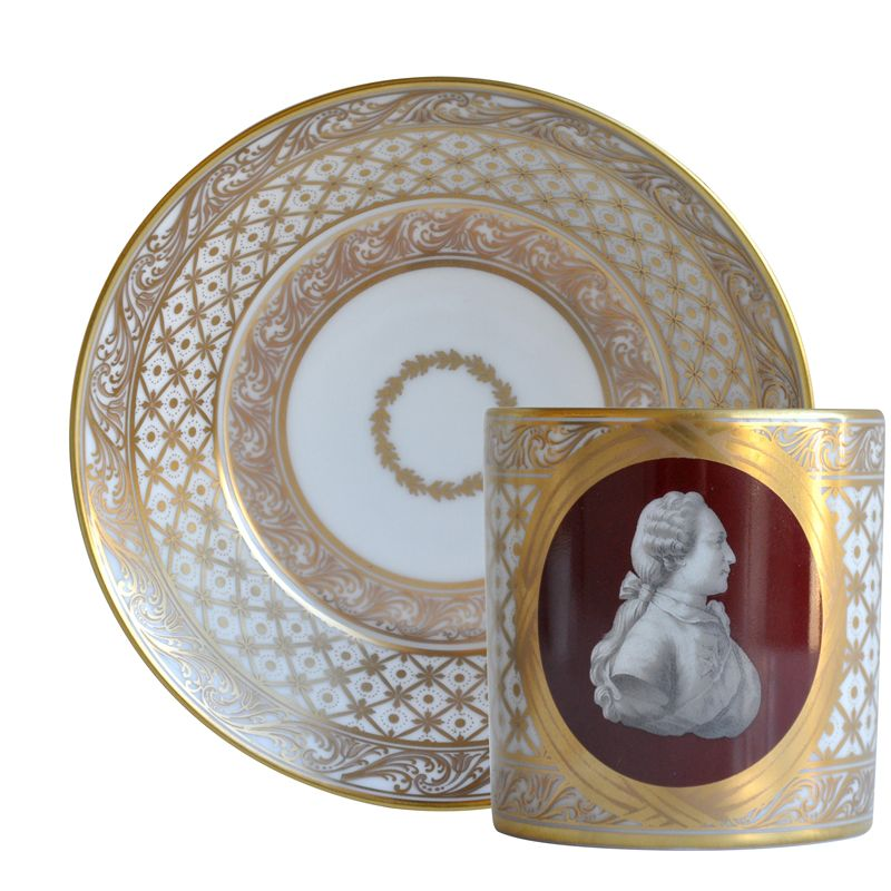Au Roi Louis XVI L724/4519 Tasses Historiques - Ancienne Manufacture Royale