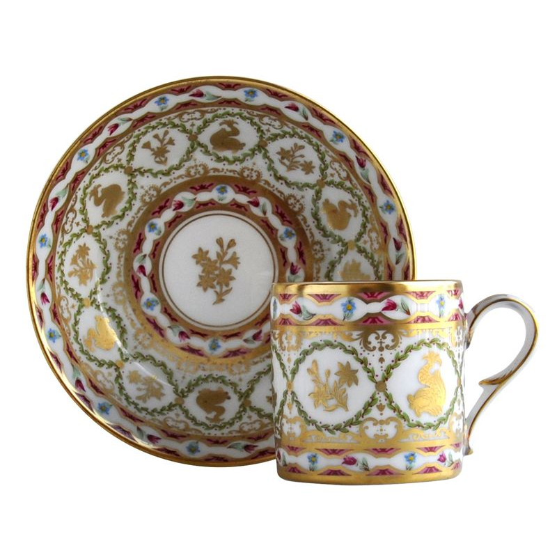 Aux dauphins L166/4519 Tasses Historiques - Ancienne Manufacture Royale