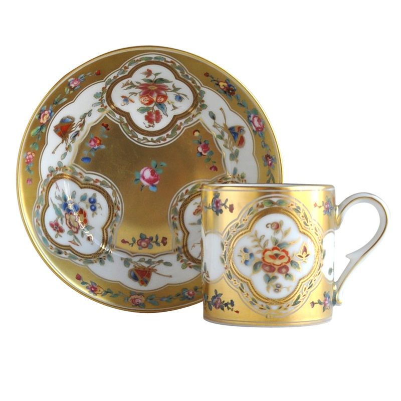 Aux papillons L620/4519 Tasses Historiques - Ancienne Manufacture Royale