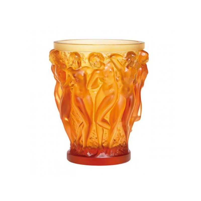 Bacchantes amber 1220020 Vase - Lalique