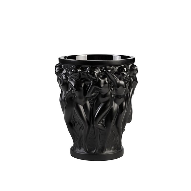 Bacchantes small black 10648400 Vase - Lalique