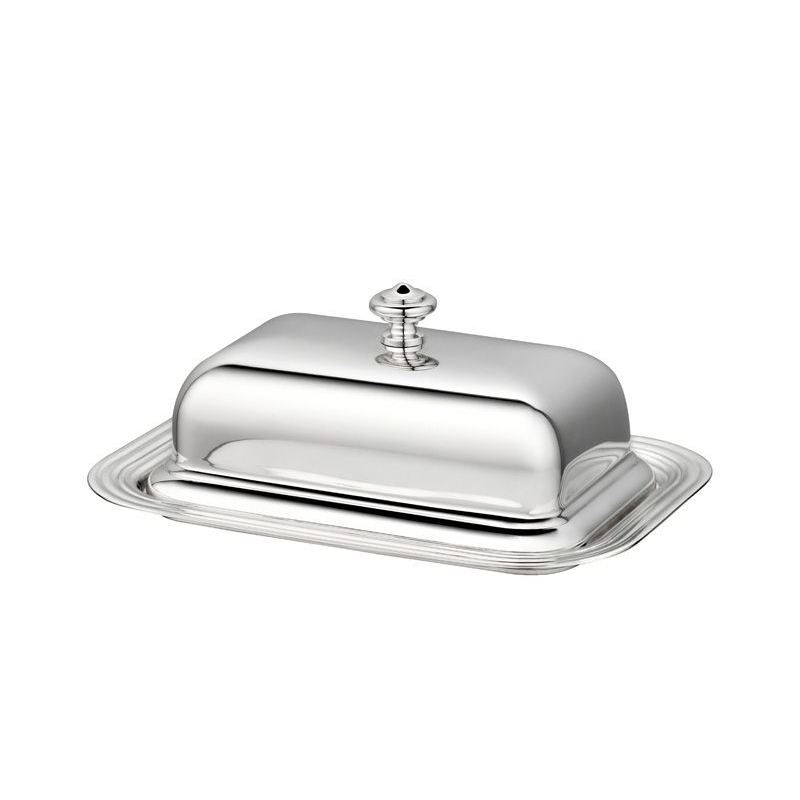 Beurrier rectangulaire B04224730 Albi métal argenté - Christofle