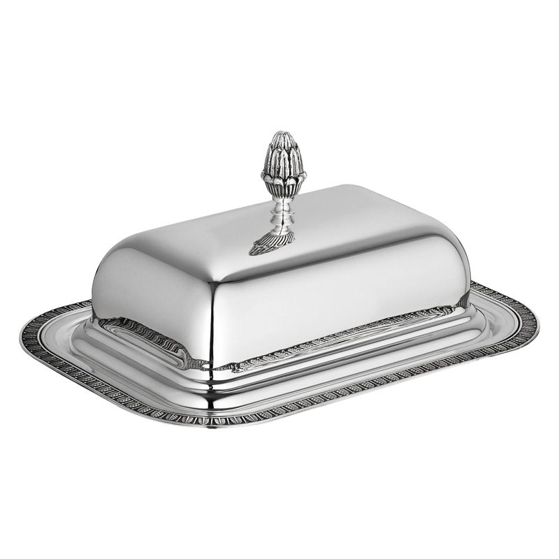 Beurrier rectangulaire B04224740 Malmaison Métal argenté - Christofle