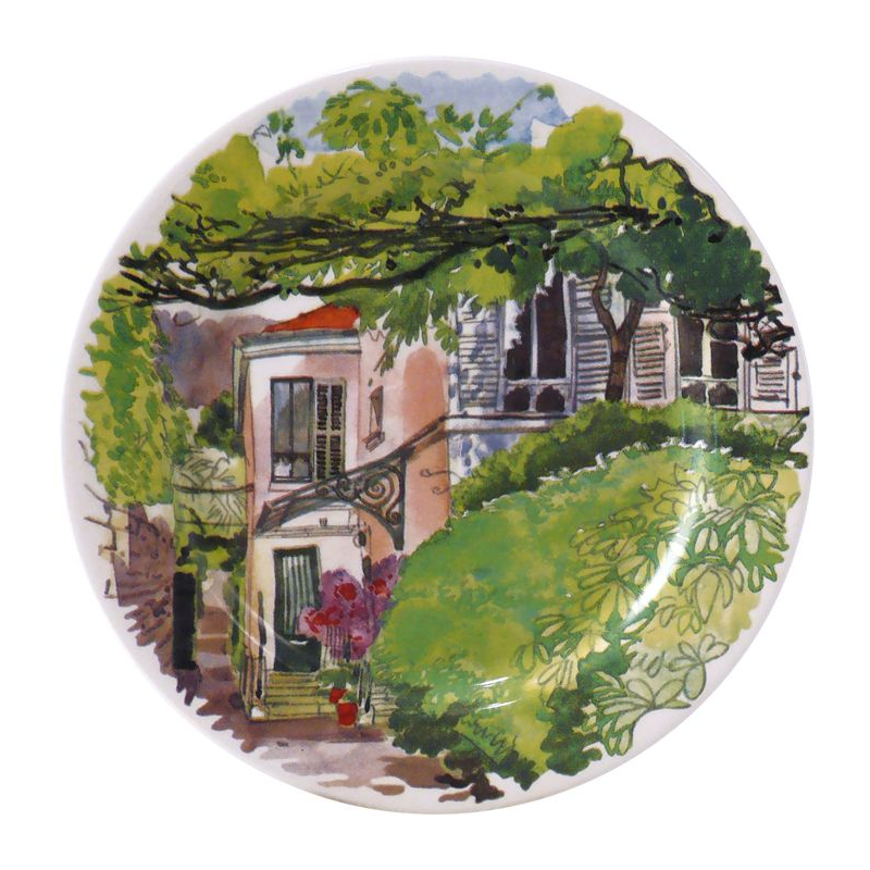 Boite/2 assiettes mignardises 1738C02L20 Paris à Giverny - Gien