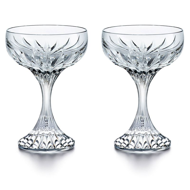 Set/2 champagne saucers 2811796 Massena - Baccarat