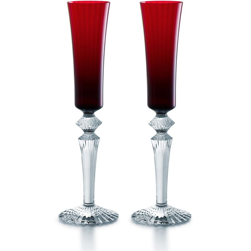Boîte/2 flûtes Flutissimo rouge 2810596 Mille Nuits - Baccarat