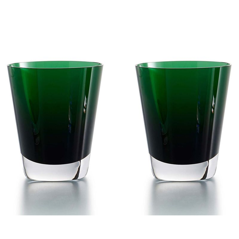 Boîte/2 gobelets vert 2811182 Mosaïque - Baccarat