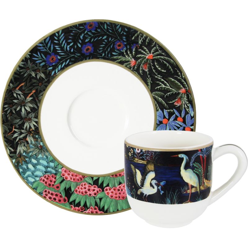 Boîte/2 Tasses et soucoupes à café 18532PTM01 Le Jardin du Palais - Gien