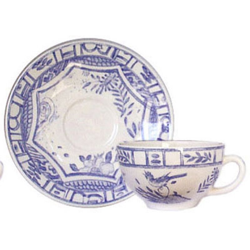 Boite/2 tasses et soucoupes à déjeuner 12902PTA01 Oiseau bleu - Gien