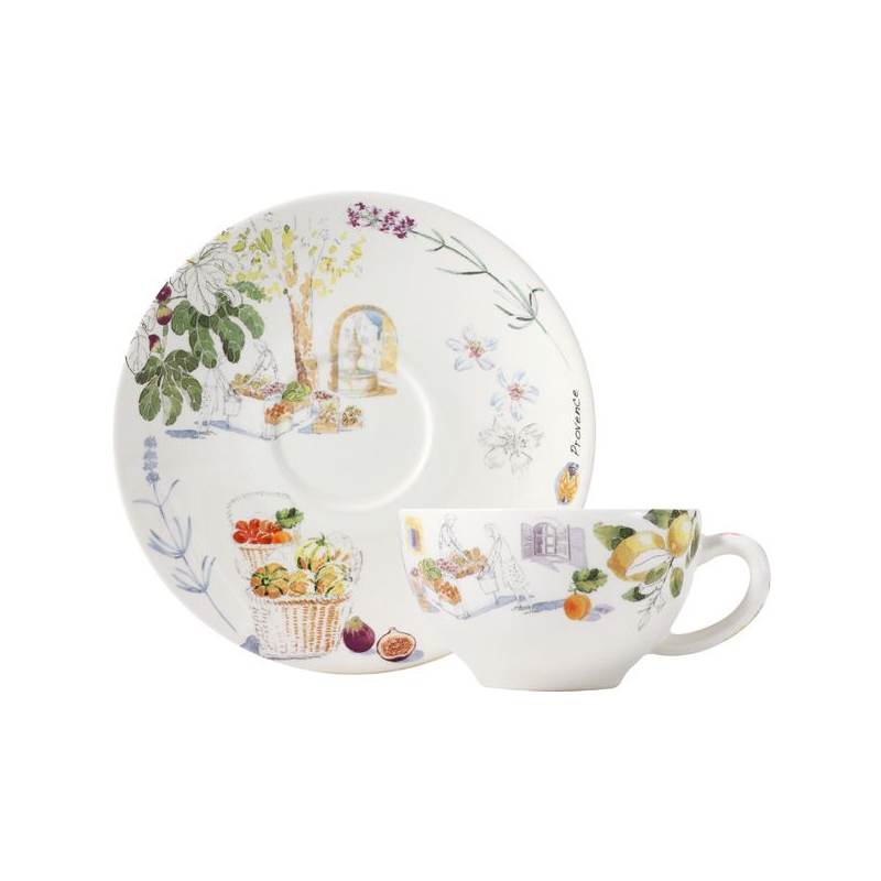Boite/2 tasses et soucoupes à déjeuner 17742PTA01 Provence - Gien