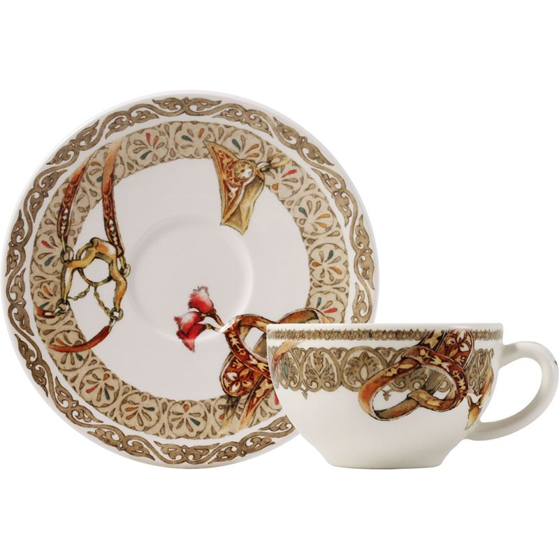 Boite/2 tasses et soucoupes à thé 17512PTH01 Chevaux du vent - Gien