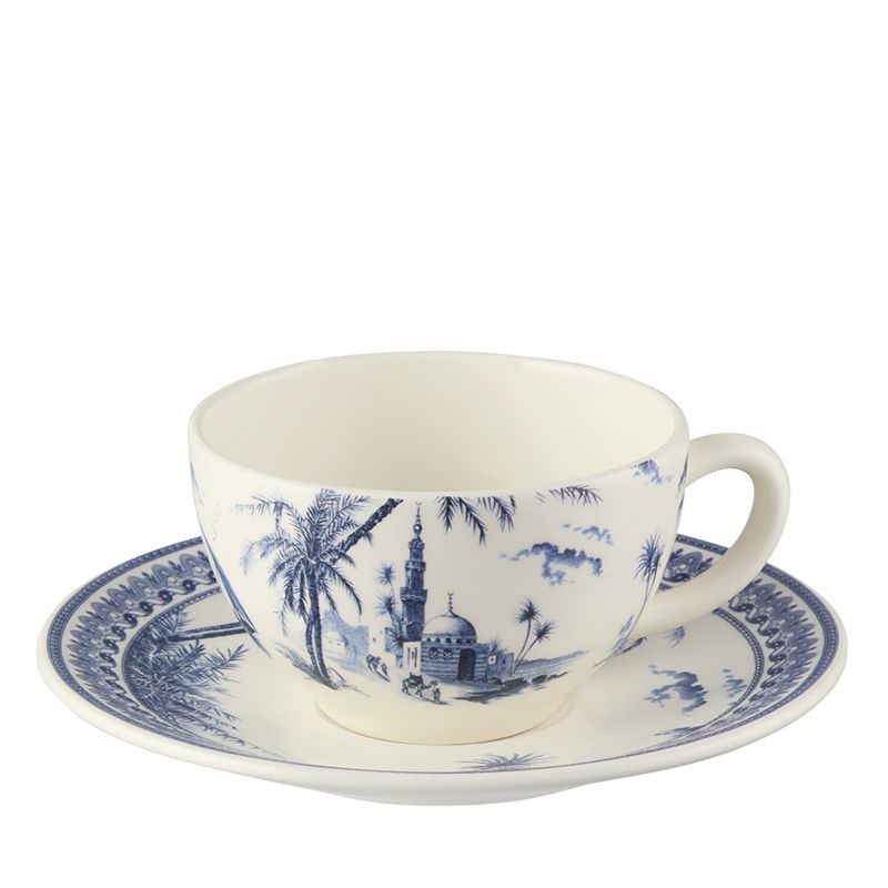 Boîte/2 Tasses et soucoupes à thé Vue d'Orient 18492PTH01 Les Dépareillées bleu - Gien