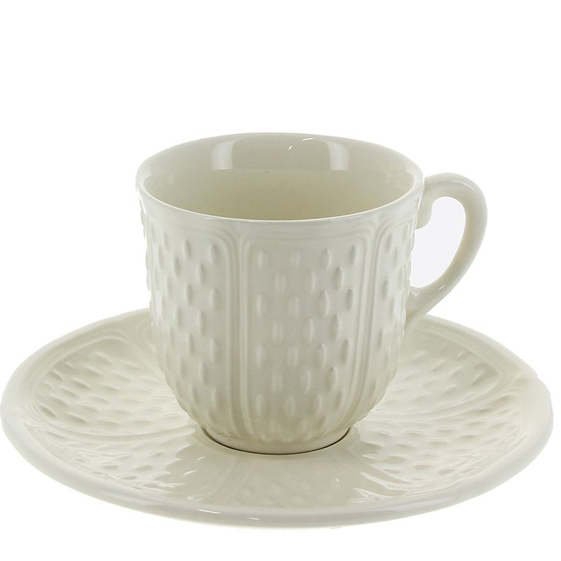 Boite/2 Tasses et soucoupes café 11512PTC34 Pont aux choux blanc - Gien