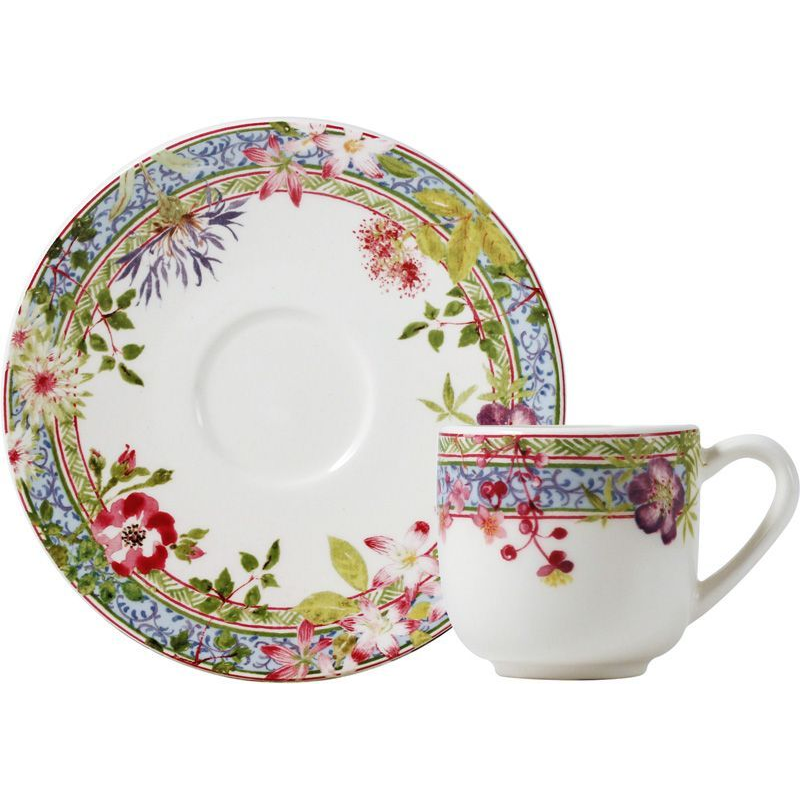 Boite/2 Tasses et soucoupes café 16430PTM01 Millefleurs - Gien