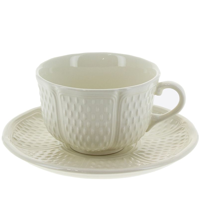 Boite/2 Tasses et soucoupes déjeuner 11512PTA34 Pont aux choux blanc - Gien