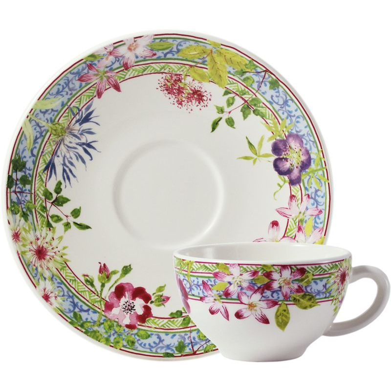 Boite/2 Tasses et soucoupes déjeuner 16432PTA01 Millefleurs - Gien