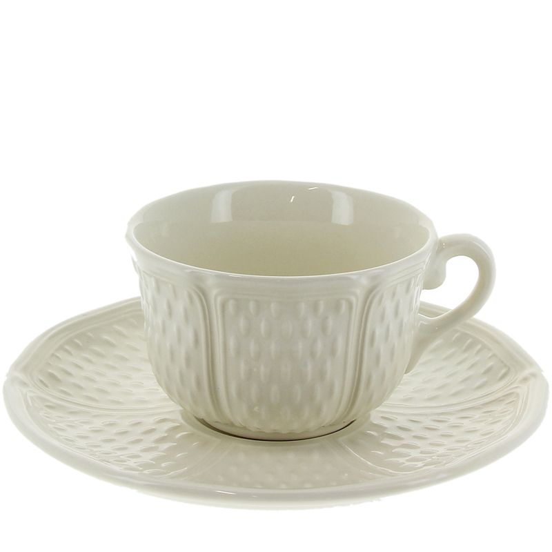 Boite/2 Tasses et soucoupes thé 11512PTH34 Pont aux choux blanc - Gien