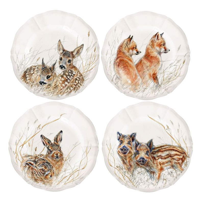 Boite/4 Assiettes à dessert bébés 1631B4PD26 Sologne - Gien