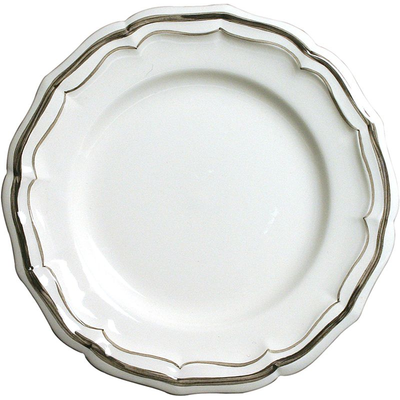 Boite/4 Assiettes canapés 1692B4A522 Filets taupes - Gien