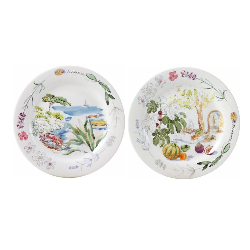 Boite/4 assiettes canapés 1774B4MX50 Provence - Gien