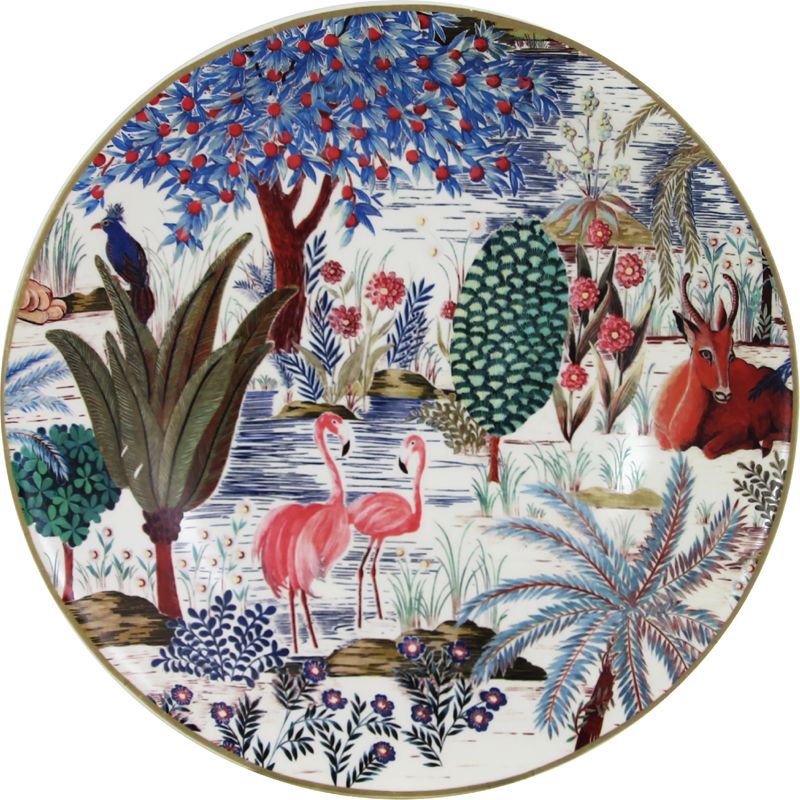 Boîte/4 Assiettes gourmandes 1853B4AY02 Le Jardin du Palais - Gien