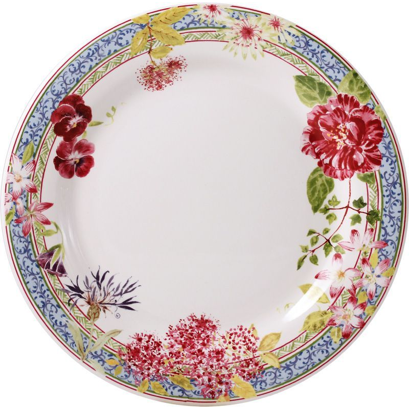 Boite/4 assiettes plate extra 1643B4A450 Millefleurs - Gien