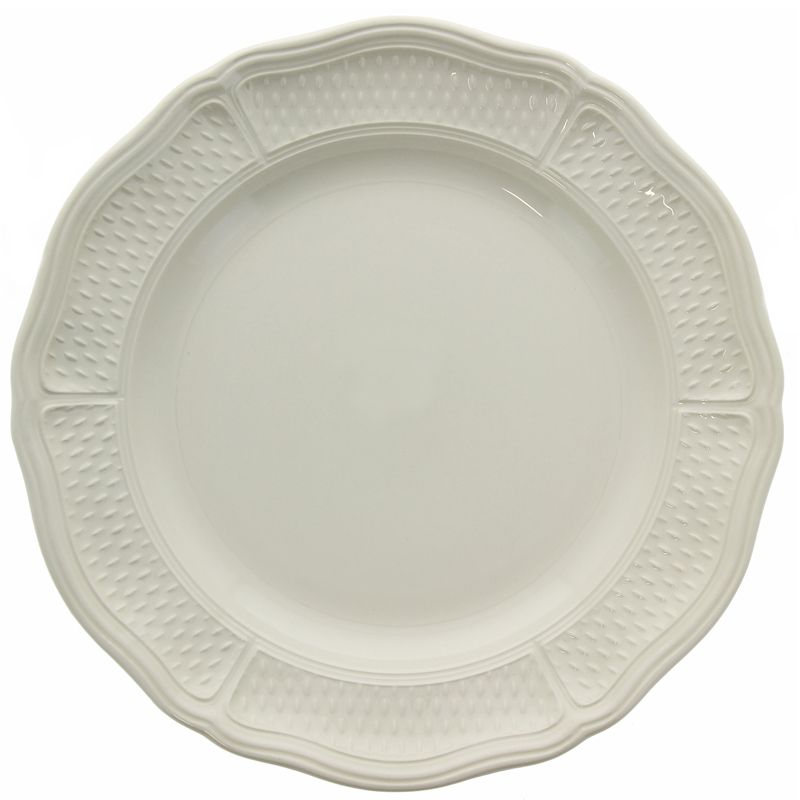 Boite/4 assiettes plates extra 1151B4A434 Pont aux choux blanc - Gien