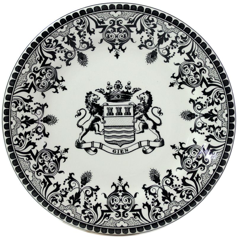 Boîte/4 Assiettes à dessert Blason 1841B4D450 Les Dépareillées vert - Gien