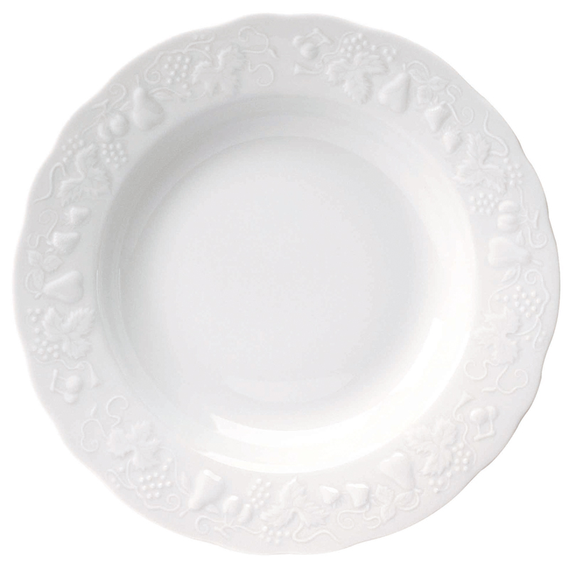 Boite/6 assiettes creuses à aile extra 001428 California - Deshoulières