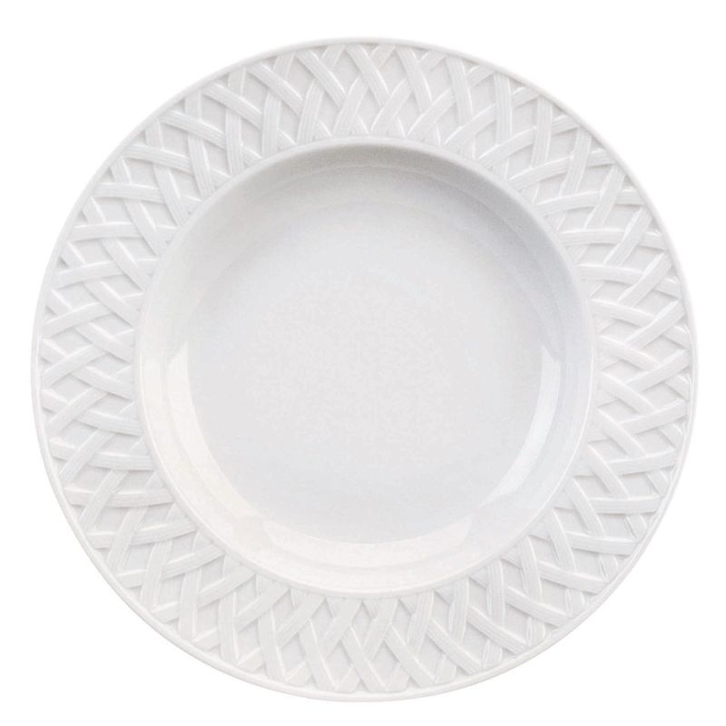 Boite/6 assiettes creuses à aile 004205 Louisiane - Deshoulières