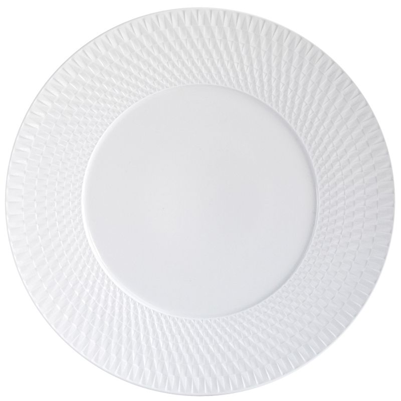 Assiette de présentation 1836/7 Twist blanc - Bernardaud
