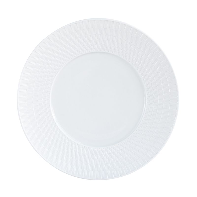Assiette dessert 1836/17 Twist blanc - Bernardaud