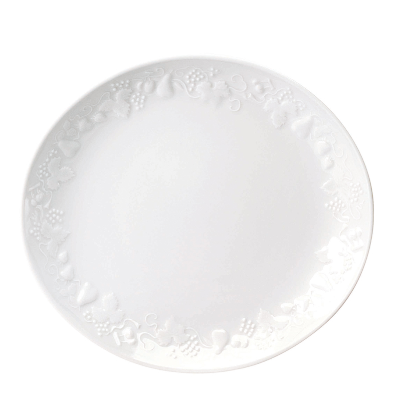 Boite/6 assiettes ovale à steak 001470 California - Deshoulières