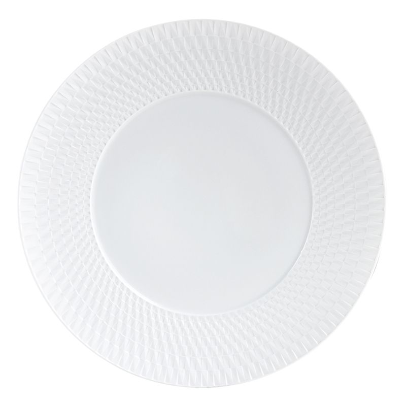 Assiettes plate 1836/21259 Twist blanc - Bernardaud