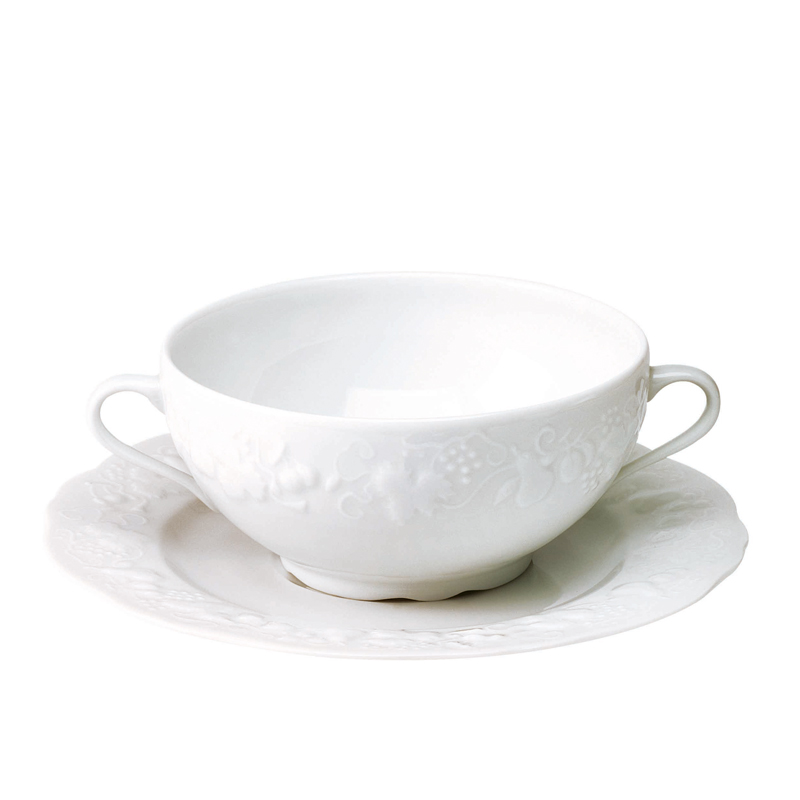 Boite/6 bols et soucoupes à bouillon 002390 California - Deshoulières