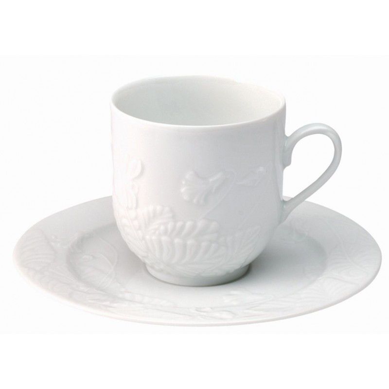 Boite/6 tasses et soucoupes à café Europe violettes 002500 Promenade - Deshoulières