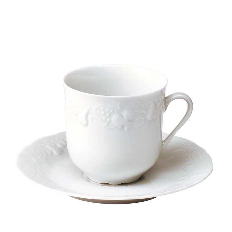 Boite/6 tasses et soucoupes à café extra 002394 California - Deshoulières