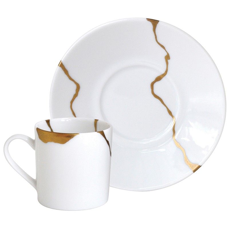 Tasse et soucoupe café 10 cl Osier | Porcelaine