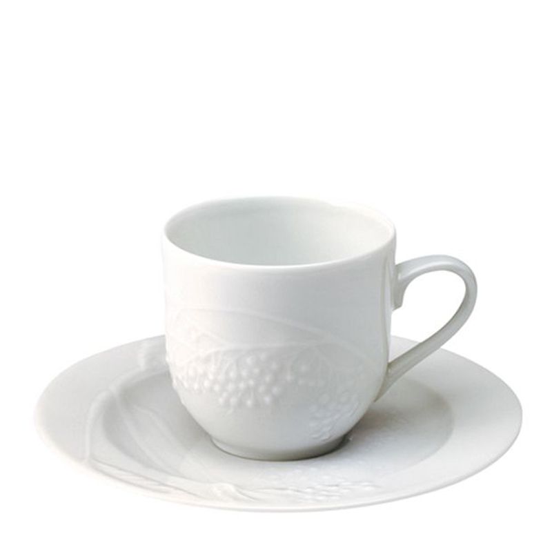 Boite/6 tasses et soucoupes à café sureau 002499 Promenade - Deshoulières