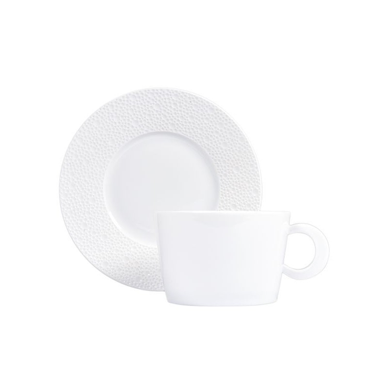 Tasse et soucoupe à déjeuner 0733/83 Ecume - Bernardaud