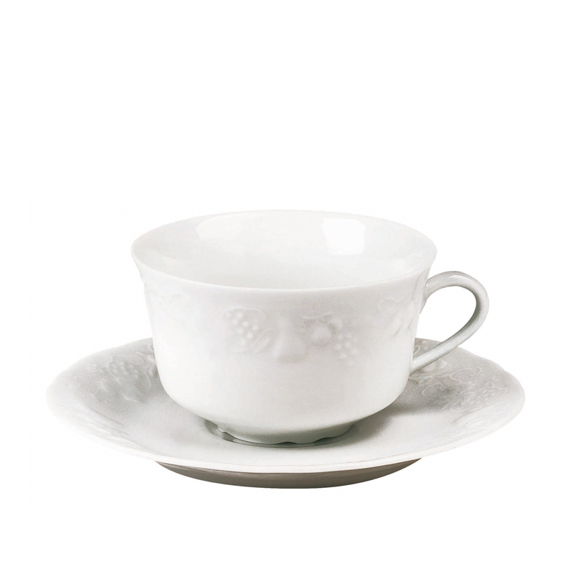 Boite/6 tasses et soucoupes à thé California - Deshoulières