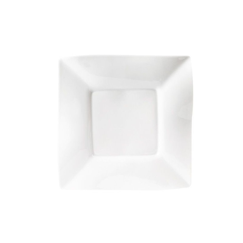 Boite/6 assiettes à dessert Kaolin blanc - Deshoulières