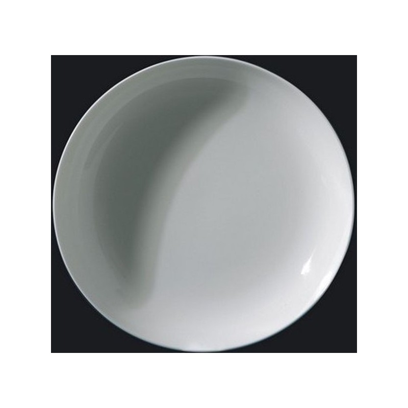 Boite de 6 assiettes creuse calotte Eclissi blanc bone china - Richard Ginori