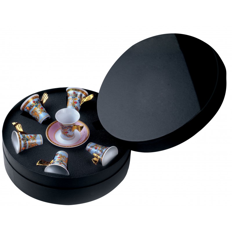 Boite/6 tasses et soucoupes expresso Le jardin de Versace - Versace